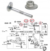 Cam Bolt Washer Plate Toyota Landcruiser   1HD-FTE AMAZON 4.2 TURBO GX, VX 5Dr  1998-2007 