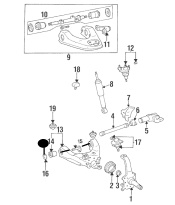 Front Lower Control Arm Cam Bolt Washer Toyota Hilux  2KDFTV 2.5 D-4D 4x4 (Turbo Diesel) 2001-2005 