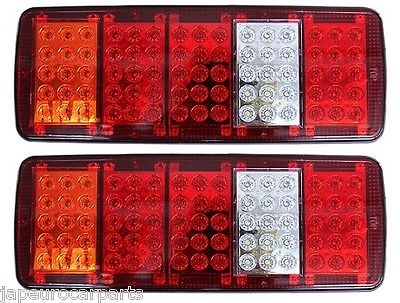 12v Trailer / Recovery Truck Led Rear Tail Light Lamp Unit X2       