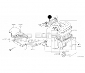Air Filter Dust Assembly Nissan Serena C25 MR20DE 2.0i 2005 -2010 