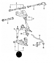 Arm Bushing Front Lower Arm Toyota Hi Ace  2KDFTV 2.5 D-4D 2001 