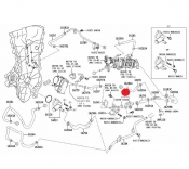 Thermostat Water Electric Valve Toyota C-HR  2ZR-FXE 1.8i 2016-2020 