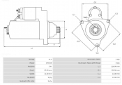 Starter Motor Nissan Elgrand E50 QD32ETI i/c 3.2 TD 1995-2001 