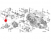 Fan Belt Tension Idler Roller Pulley Honda CR-V RE57, 58 - RD67,68 N22A2 2.2i CTDI 16v DOHC 4WD 6 SPEED 2007 