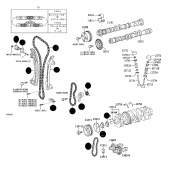 Timing Chain Kit Toyota Estima  2AZ-FE 2.4i 4X4 2006-2014 