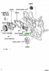 Pulley Idler Lexus LS  1UR-FSE LS460 4.6i Saloon V8 32v 2006-2016 