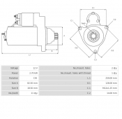 Starter Motor Toyota Granvia  1KZTE 3.0 TD (Import) 1995-2002 