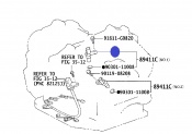 Transmission Shaft Gearbox Speed Sensor No.2 Toyota Alphard (Vellfire)  1MZ-FE 3.0 V6 FWD 2002-2008 