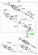 Front Drive Shaft Oil Seal Toyota Noah / Voxy / Esquire ZRR80+ 2ZRFXE 1.8i 2014-2021 