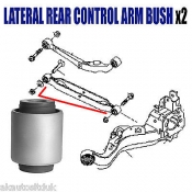 Rear Lateral Track Control Arm And Hub Knuckle Bushing Nissan Elgrand E51 VQ25DE 2.5i V6 4WD 2004-2010 