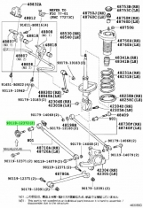 Control Arm Fastening Bolts Toyota Harrier  1MZ-FE 3.0i 4x4 24v (Petrol) Import 2003-2009 
