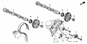Timing Belt Tensioner Honda Elysion  J30A 3.0i 2004-2011 