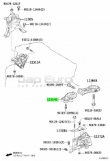 Rod, Engine Moving Control, No.2 Toyota PRIUS PHV ZVW52/55 2ZRFXE 1.8 Plug-in Hybrid (72KW / 98HP) 2016-2021 