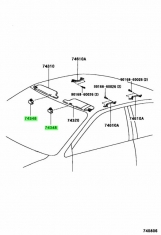 Holder, Visor Toyota Harrier  1MZ-FE 3.0i 4x4 24v (Petrol) Import 2003-2009 