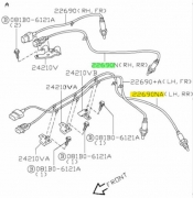 Lamda O2 Oxygen Sensor Fits Both Cats Left Right After Rear Catalytic Converter Nissan Elgrand E50 VQ35DE 3.5i 1999-2002 