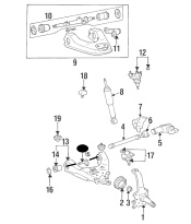 Front Lower Control Arm Cam Bolt Toyota Hilux  2KDFTV 2.5 D-4D 4x4 (Turbo Diesel) 2001-2005 