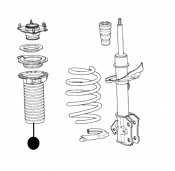 Shock Absorber Strut Rubber Boot - Front Right Honda CR-V RE57, 58 - RD67,68 N22A2 2.2i CTDI 16v DOHC 4WD 6 SPEED 2007 