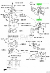 Rear Engine Gearbox Mounting Bush - Fits On Subframe Toyota Estima  2AZ-FE 2.4i 2010-2016 