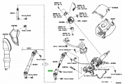 Steering Intermediate Column Yoke Uj Joint Assembly Toyota Noah / Voxy ZRR70/75 3ZRFE 2.0i 4WD 2007-2013 