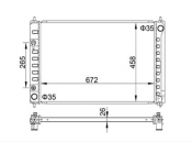 Engine Cooling Radiator Nissan Elgrand  E52 PE52 3.5i 2010-2016 