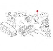 Heated Oxygen Sensor (bank 2) Nissan Serena C25 MR20DE 2.0i 2005 -2010 