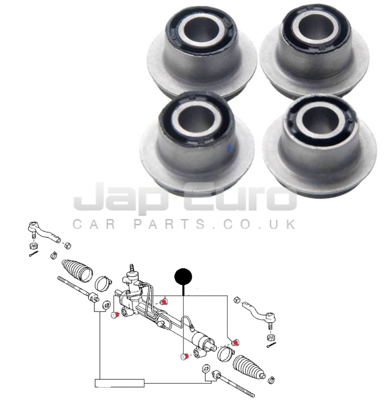FOR TOYOTA IPSUM NOAH 20012009 POWER STEERING RACK GEAR BUSH KIT