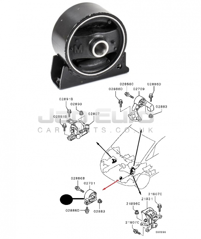 engine support lancer