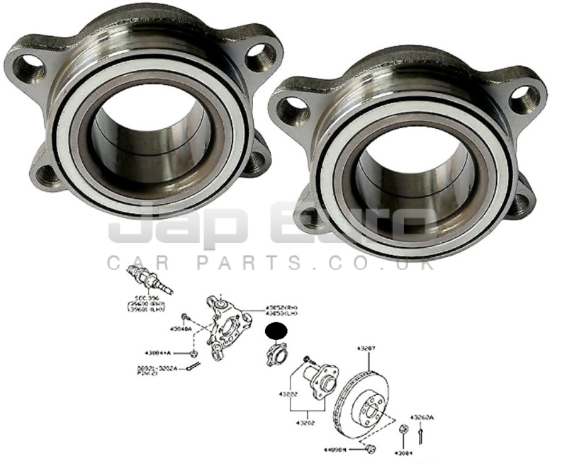 For NISSAN ELGRAND E51 2.5i 3.5i 02> FRONT AXLE WHEEL BEARING HUB NEW