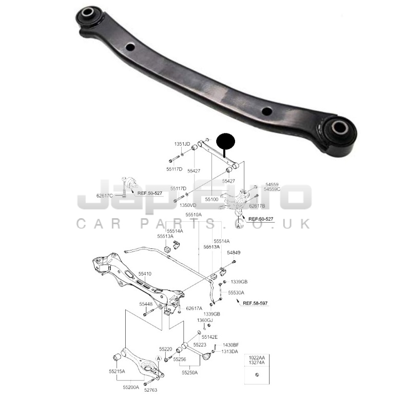 FOR KIA CEED PRO CEED 0712 REAR UPPER LATERAL TRACK CONTROL ROD ARM eBay