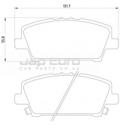 Brake Pad Set - Front Honda Civic  FD, FK, FA N22A# 2.2 CTDI 2006-2011 