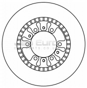 Brake Disc - Front Mitsubishi Shogun / Pajero  6G74 24V 3.5i DOHC SE V6 3dr 1994-2000 