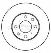 Brake Disc - Front Honda Civic EG, EH, EJ D15B2 1.5 LSi 4Dr 1992 -1995 