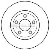 Brake Disc - Front Mazda 5  L823 1.8 MZR 16v DOHC 5Dr MAV 2005-2010 