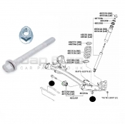 Rear Axle Bushes Sleeve Bolt & Nut Toyota Estima  2GR-FE 3.5i 2009-2014 