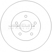 Brake Disc - Front Toyota Avensis Verso  1CDFTV 2.0 TD 2000-2005 