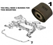 Arm Bush Rear Differentail Mouning Nissan Pathfinder  YD25DDTi  2.5 dCi 4WD S, SE, SVE, T-SPEC 2005 -2014 