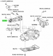 Buy Cheap Toyota Alphard (Vellfire) Rear Differential Diff Support Mounting 2009 - 2015 Auto Car Parts