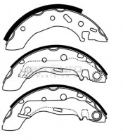 Brake Shoe Set - Rear Mazda 121  ZF123 1.25 ZXi 5Dr 1996-2000 