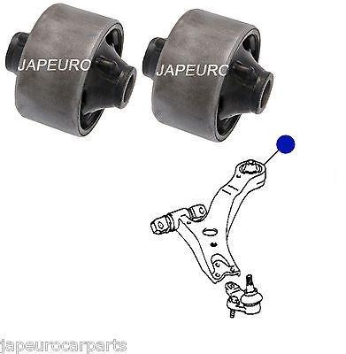 For Toyota Previa 00- Front Lower Wishbone Track Control Arm Rear Bushes X2       