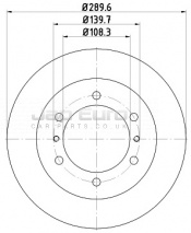 Brake Disc - Front Suzuki Jimny  M13A 1.3i 2001 -2015 