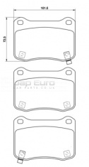 Brake Pad Set - Rear