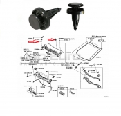 Clip, Cowl Top Ventilator Louver  Toyota Estima  2AZ-FE 2.4 Gas Bi Fuel 2008-2014 