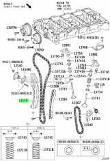 Damper Vibaration Tensioner Chian Guide Toyota Noah / Voxy ZRR70/75 3ZRFE 2.0i 2007-2013 