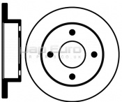 Brake Disc - Front Nissan Micra K10 MA10 1.0 L, LS, GS, SGL 3Dr 1983 -1992 