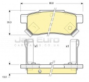 Brake Pad Set - Rear Honda Civic  B16A2 1.6i Coupe VTEC Vti 1999-2001 