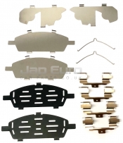 Front Brake Pad Shim Kit  Nissan Elgrand E51 VQ25DE 2.5i V6 2004-2010 