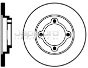 Brake Disc - Front Mazda 121  B3 1.3 LX, SR 3Dr 1988-1991 