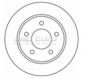 Brake Disc - Rear Mazda 3  Y601 1.6 MZ-CD SAL/HATCH 16V DOHC 2004 -2009 