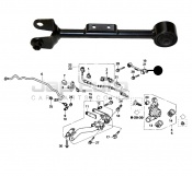 Rear Upper Lateral Control Arm - Right Honda CR-V  RD87, 88 97 K20A4 2.0i V-Tec SE, Sport 2002-2007 