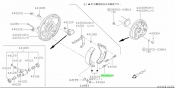 SPRING, RETURN REAR BRAKE SHOE
